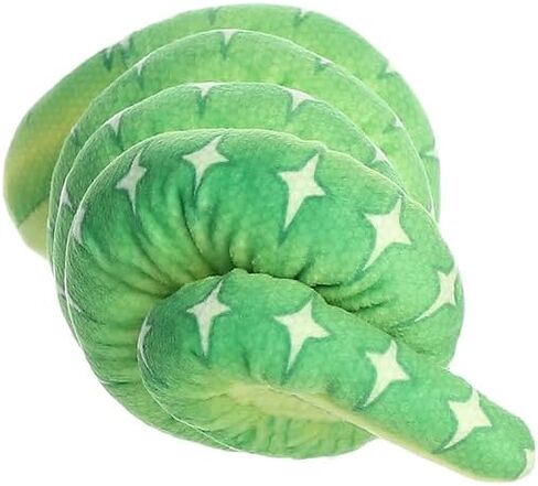 حيوان محشو من Aurora® Playful Snake المعصم Wranglers™ Emerald Tree Boa - ألوان نابضة بالحياة لتصميم يلفت الأنظار - مثالي للأطفال والكبار وأي عشاق للزواحف in Kuwait