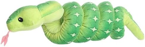 حيوان محشو من Aurora® Playful Snake المعصم Wranglers™ Emerald Tree Boa - ألوان نابضة بالحياة لتصميم يلفت الأنظار - مثالي للأطفال والكبار وأي عشاق للزواحف in Kuwait