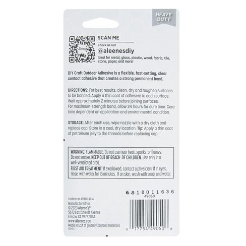 Aleene's DIY Craft Outdoor Adhesive, Heavy-Duty & Permanent, UV and Weather Resistant, 1.5 Oz in Kuwait