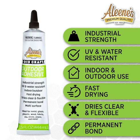 Aleene's DIY Craft Outdoor Adhesive, Heavy-Duty & Permanent, UV and Weather Resistant, 1.5 Oz in Kuwait