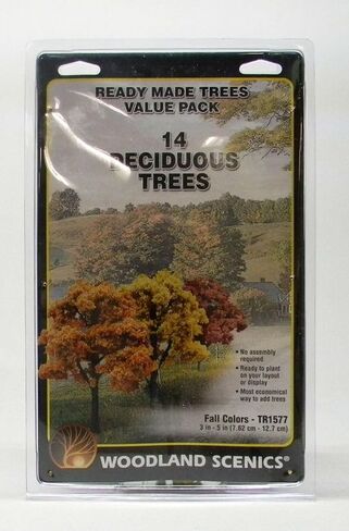Woodland SCENICS 3-5 "أشجار متساقطة الألوان تقع 14 قطعة TR1577 WDS1577 in Kuwait
