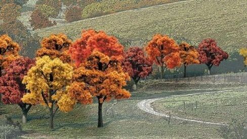 Woodland SCENICS 3-5 "أشجار متساقطة الألوان تقع 14 قطعة TR1577 WDS1577 in Kuwait