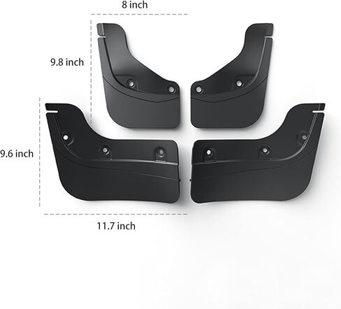 2025 New Tesla Model Y Juniper Accessories Mud Flaps - [Stay Clean Protect Paint No Drilling Required] ESDOPA All Weather Splash Guards Body Kits Compatible with Tesla New Model Y 2026(Black Set of 4) in Saudi Arabia