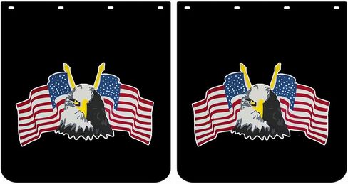 24"x24" Mud Flaps for Semi Truck Tractor Trailer 1/5''Thick Polymer Heavy Duty Anti-Splash Semi Trucks Mud Flaps Mudguards 2PCS (Two Girls) in Kuwait