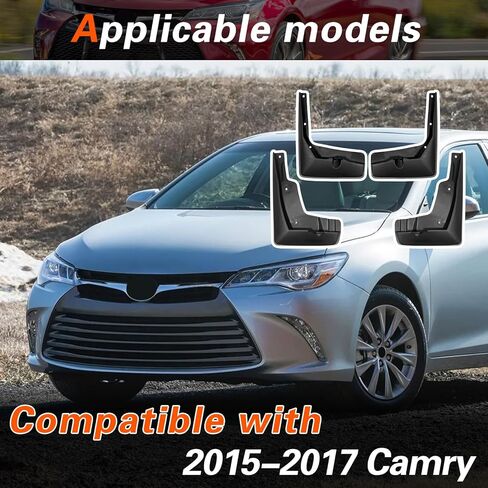 2015 Camry Mud Flaps Mud Guards Compatible with Toyota Camry 2015-2017 Splash Guard No Drilling Required All Weather Mudflaps(Set of 4) in Saudi Arabia
