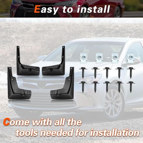 2015 Camry Mud Flaps Mud Guards Compatible with Toyota Camry 2015-2017 Splash Guard No Drilling Required All Weather Mudflaps(Set of 4) in Saudi Arabia