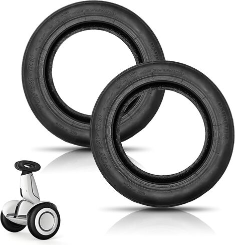 2PCS 11 inch 70/80-6.5 Tubeless Rubber Tire for Segway Ninebot S-Plus Smart Self-Balancing Scooter Accessories, Hoverboard Heavy Duty Tire Explosion-proof Replacement, NOT for Ninebot S in Saudi Arabia