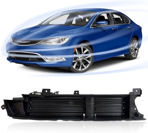 CarPartsDepot مصراع الشبكة الأمامية العلوية النشطة مع محرك متوافق مع 2015-2017 كرايسلر 200 CH1206102 68302662AA in Kuwait