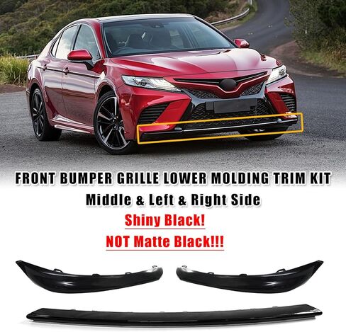 Bewild Front Bumper Body Assembly Fit For 2018 2019 2020 Toyota Camry SE/XSE Front Bumper Grille Assy + Foglights Cover + Radiator Support Cover Replacement 13pcs Kit in Saudi Arabia