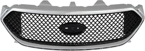KARPAL Front Upper Grille Compatible with 2013-2018 Ford Taurus SHO Grille Glossy Black w/Chrome Trim in Kuwait