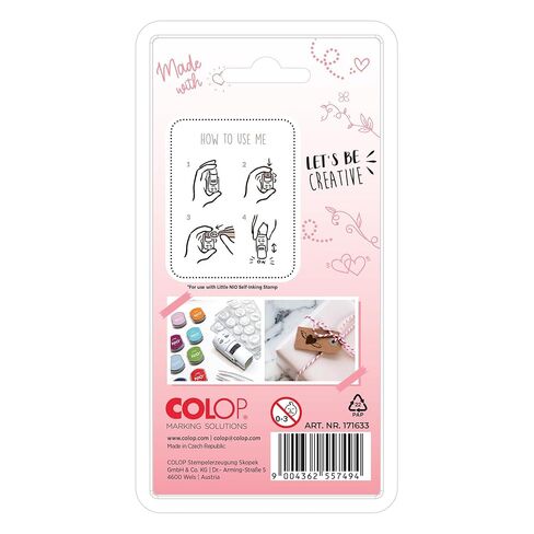 COLOP Little NIO - Love Themed Journaling Stamp Set - 10 Interchangeable Designs for Planners & Bullet Journals - Compatible with Little NIO Journalling Starter Design Set (Sold Separately) in Kuwait