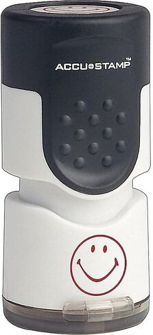 Accu-Stamp Pre-Inked Stamp, Smiley Face, Red in Kuwait
