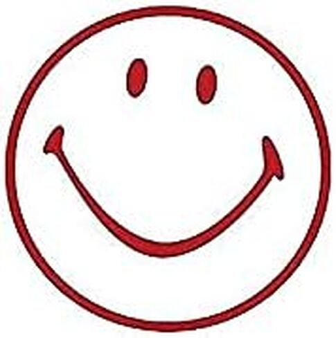 Accu-Stamp Pre-Inked Stamp, Smiley Face, Red in Kuwait