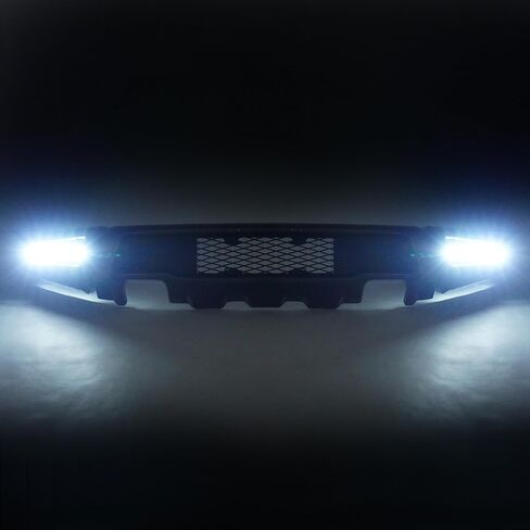ALMULOO Front Bumper Assembly W/LED Fog Lights Compatible with 2009-2014 Ford F150 Crew/Extended Cab Pickup 4-Door/Standard Cab Pickup 2-Door(Except Raptor Model) Only Raptor Style Steel+Plastic 3 Pcs in Kuwait