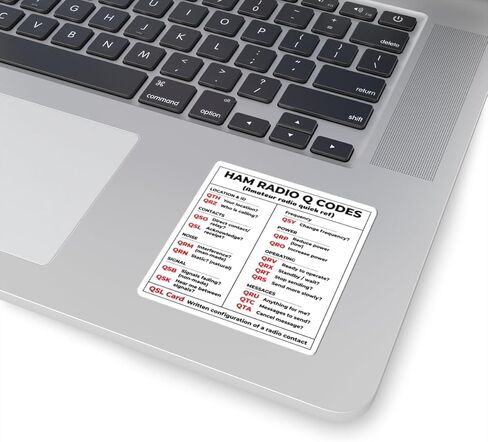 ملصق Ham Radio Q Codes - مخطط مرجعي سريع أساسي لمشغلي الراديو الهواة والهواة in Kuwait
