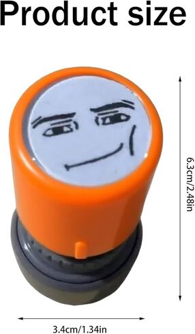 4PCS Funny Cute Expression Sensitive Seal, Funny Game Characters Face Stamp Set, Teacher Stamps for Classroom Awards, Journaling, Scrapbooking & DIY Crafts (Orange+Green) in Saudi Arabia