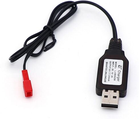 2400mAh 6V Ni-Mh Rechargeable Ni-MH Battery for RC Car Electric Toy Truck SUV 4X4 Construction Dumper Remote Control AA Battery with USB Charging Cable (JST Connector) in Saudi Arabia