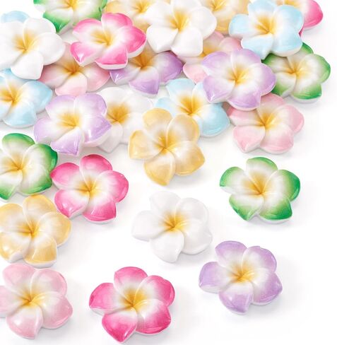 Craftdady 135Pcs 12mm Rose Flower Flatback Cabochons Undrilled Resin Cabochon Floral Embellishment Nail Art Decoration for Jewelry DIY Crafts Hair Accessories Scrapbooking, 9 Colors in Kuwait