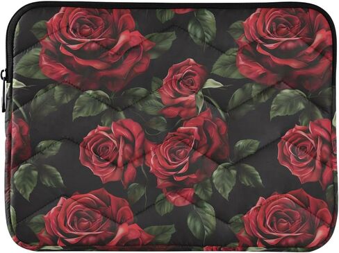 ALAZA Roses Green Leave Laptop Sleeve Bag Waterproof Protective Notebook Case, 13-13.3, 14 inch in Kuwait