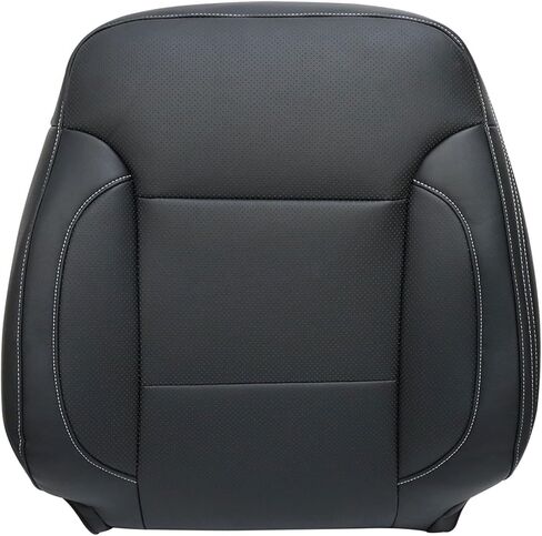 GXARTS Black Perforated Leather Driver and Passenger Side Bottom & Top Lean Back Replacement Seat Cover Compatible with Chevy Silverado Tahoe Suburban GMC Sierra Yukon 2014 2015 2016 2017 2018 2019 in Kuwait