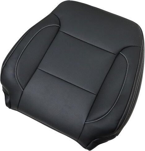 GXARTS Black Perforated Leather Driver and Passenger Side Bottom & Top Lean Back Replacement Seat Cover Compatible with Chevy Silverado Tahoe Suburban GMC Sierra Yukon 2014 2015 2016 2017 2018 2019 in Kuwait