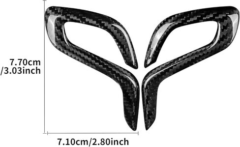 Carbon Fiber Shift Knob Side Trim Compatible with BMW M5 F90 2018 2019 2020 2021 2022 2023 2024 X3M F97 X4M F98 2019 2020 2021 - Gear Selector Side Panel Covers Left & Right Hand Drive in Saudi Arabia