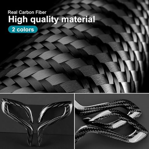 Carbon Fiber Shift Knob Side Trim Compatible with BMW M5 F90 2018 2019 2020 2021 2022 2023 2024 X3M F97 X4M F98 2019 2020 2021 - Gear Selector Side Panel Covers Left & Right Hand Drive in Saudi Arabia