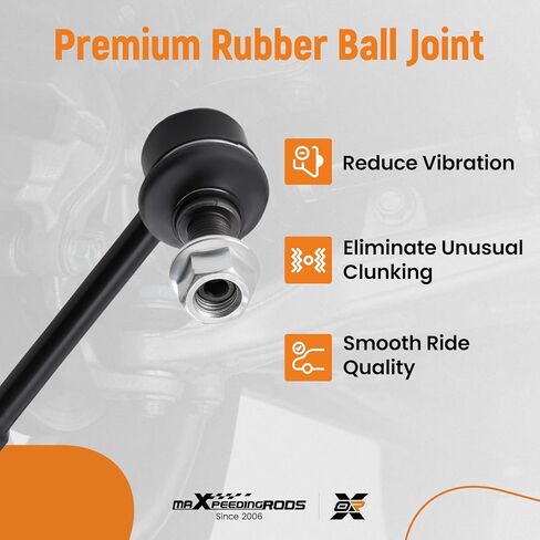 قطعتان من وصلات نهاية قضيب Sway الخلفية من maxpeedingrods لسيارة Toyota 4Runner 2003-2018 Toyota FJ Cruiser 2007-2014 Lexus GX470 2003-2009، K80469 وصلات شريط تثبيت التعليق in Kuwait