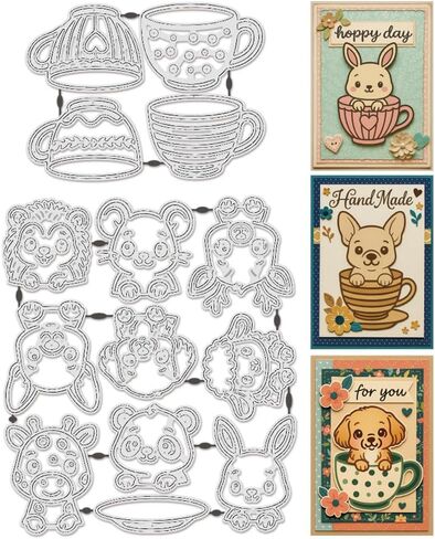 UNICRAFTALE 8Pcs Tropical Plant Carbon Steel Cutting Dies Stencils Leaves Cutting Dies for Paper Card Making Summer Embossing Paper Die Stencils for Scrapbooking Photo Album in Kuwait