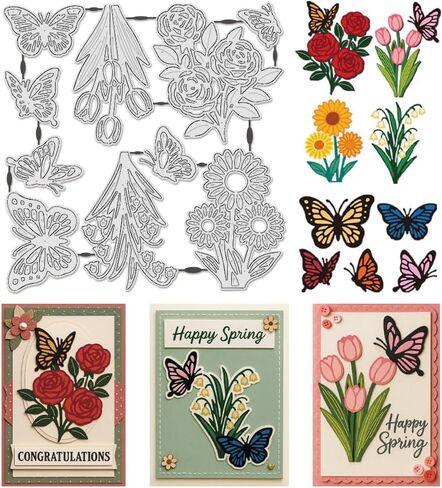 UNICRAFTALE 8Pcs Tropical Plant Carbon Steel Cutting Dies Stencils Leaves Cutting Dies for Paper Card Making Summer Embossing Paper Die Stencils for Scrapbooking Photo Album in Kuwait