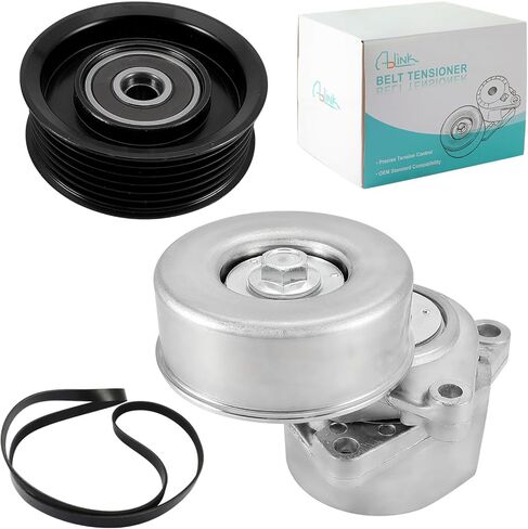 AULINK LR071035 Belt Tensioner Assembly with Pulley (3.0L 5.0L) For Land Rover Range Rover 2010-2012,Discovery 2017-2018,Range Rover Sport 2010-2016 LR035546 URO012869 in Kuwait