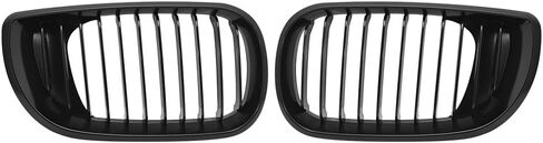 Left Right Front Bumper Kidney Grille Grill Compatible with 2002-2006 BMW E46 Sedan 320i 325i 325xi 330i 330xi (Chrome), For 2002-2006 E46 Sedan in Saudi Arabia