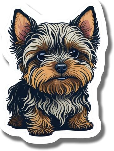 Cute Yorkshire Terrier Magnet - Adorable Yorkie Fridge Magnet - Dog Lover Gift - Fun Pet Decor - Refrigerator Magnet - Dog Magnet - Durable Decorative Design for Home or Office AAMT0482 in Kuwait