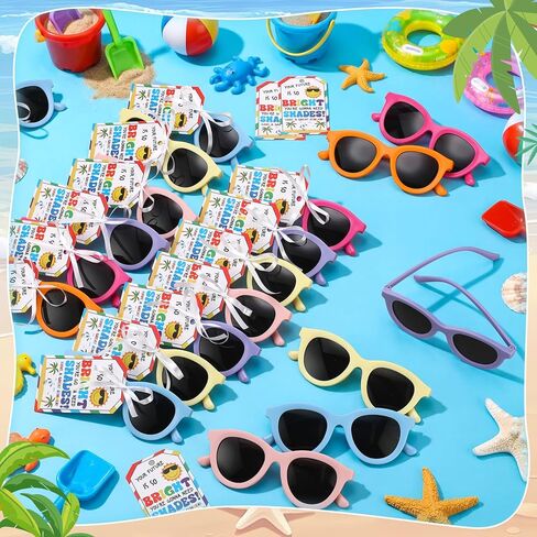 End of The Year School Gifts for Students, 36 Sets Kids Sunglasses Bulk with Your Future Is So Bright Cards, Preschool Kindergarten Graduation Decorations for Party Favors, 6 Colors in Kuwait