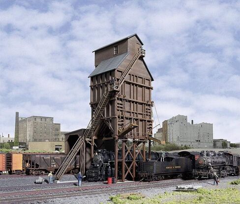 Walthers Cornerstone Series Kit HO Scale "Wood" Coaling Tower, 8, Grey in Kuwait