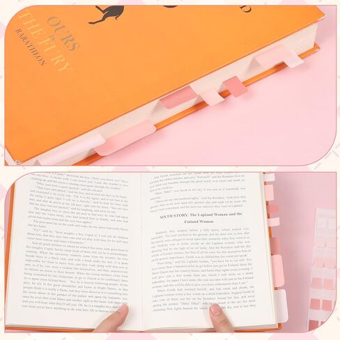 420 PCS Sticky Index Tabs, Pink Repositionable Page Markers Sticky Tab Annotation Tabs, Multi Size Paper Labels Divider Tab Stick on Small for Books Notebooks File Classification in Kuwait