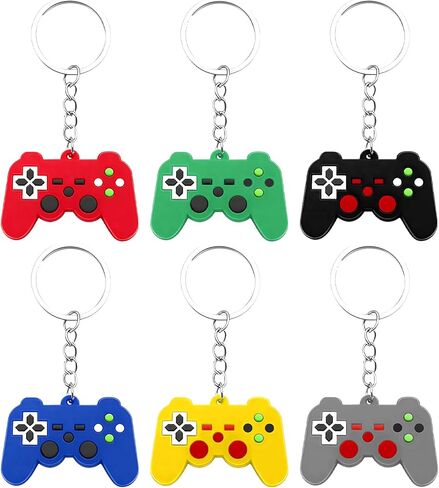 4PCS Video Game Controller Keychains, Cute Game Controller Car Keyring, Mini Games Handle Keychain for Boys Girls in Saudi Arabia