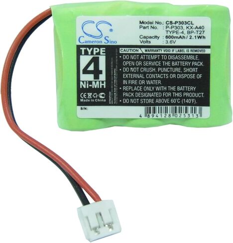 3.6V High-Performance Replacement Battery for V tech 2101 9117 VT-2558 TZ2526 9118 -New 1712 VT9118 9123 9116 (New) GZ2459 2558 T2453 VT9109 GZ2436 9161 GZ2437 VT-9109 with 80-5074-00/600mAh in Kuwait
