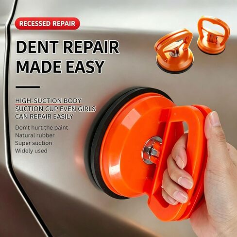 Dent Puller,3PCS Car Dent Puller Kit,Heavy-Duty Suction Cup Dent Removal Tool, 110Lbs Max Pull Paintless Auto Body Repair Set, Powerful Scratch-Free Dent Lifter for Cars, Trucks, Glass & Furniture in Saudi Arabia
