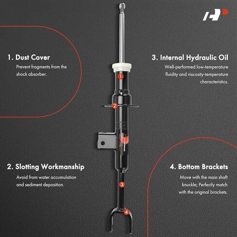 A-Premium Front Shock Absorber Strut Compatible with BMW G30 Series 530i, 540i, 2017-2023, 2-PC Set in Kuwait