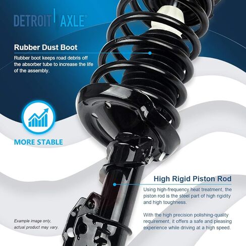 Detroit Axle - Front Right Strut for 2005-2010 Chevrolet Cobalt 2006-2011 HHR 2007-2010 Pontiac G5 2005-2006 Pursuit, Passenger Side Strut with Coil Spring Assembly Replacement in Kuwait