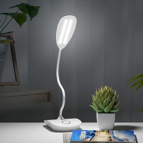 DEEPLITE LED Desk Lamp Battery Operated Lights Cordless Rechargeable Lamp, Flexible Gooseneck Portable Light for Bed Craft Nail Home Office, Eye-Caring Dimmable Small Desk Lamp Wireless Reading Lamp in Kuwait
