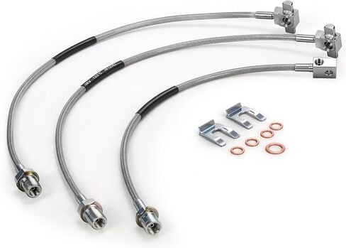 3Pcs Front and Rear Stainless Brake Lines Set 89340S 89335S, Compatible With 1971-1978 Chevy GMC C/K 10 15 20 K5 Blazer 4-6" Lift in Saudi Arabia