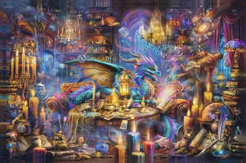 Ravensburger Dragon's Library 3000 Piece Puzzle for Adults in Kuwait