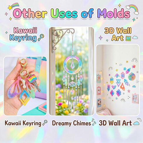 4Pcs Resin Earring Molds, Geometric Resin Jewelry Molds with Hole, Irregular Shaped Silicone Mold for Epoxy Resins Making DIY Earrings Pendant Keychain Mold in Saudi Arabia