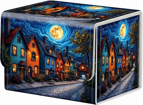 Strong Magnet Card Case Deck Box Mtg Card Box Playing Card Box Magic Deck Box Tcg Up to 200 Cards Creative Pattern Trading Card Storage Box for Collectible Card Games, Green Frog Guitar Mushrooms in Saudi Arabia