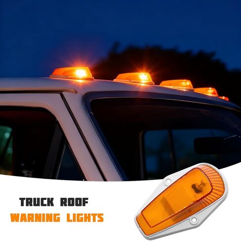 5PCS Truck LED Cab Marker Light, 12V Front Top Roof Running Lamp Assembly, Bright Top Clearance Signal Running Light, Compatible with F150 F250 F350 Super Duty Pickup Trucks in Kuwait