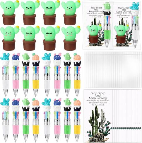TaoBary 30 Sets End of Year Gifts for Student Star Motivational Support 4-in-1 Multicolor Ballpoint Pen Squeeze Mini Stress Balls Gift Bulk Inspirational Card for Graduation Party Favor Office in Kuwait