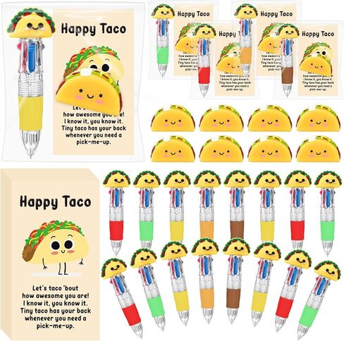 TaoBary 30 Sets End of Year Gifts for Student Star Motivational Support 4-in-1 Multicolor Ballpoint Pen Squeeze Mini Stress Balls Gift Bulk Inspirational Card for Graduation Party Favor Office in Kuwait