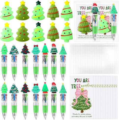 TaoBary 30 Sets End of Year Gifts for Student Star Motivational Support 4-in-1 Multicolor Ballpoint Pen Squeeze Mini Stress Balls Gift Bulk Inspirational Card for Graduation Party Favor Office in Kuwait